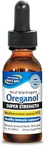 NORTH AMERICAN HERB & SPICE Super Strength Oreganol P73-1 fl. oz. - Immune Support - Wild Mediterranean Oregano Oil - Non-GMO, Certified Organic - 432 Total Servings