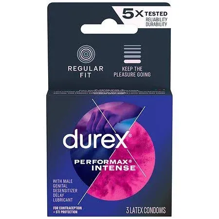 Durex Performax Intense Condoms 12 Count