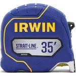 Irwin Tools IRWIN Strait-LINE Tape Measure, 35 ft, Includes Retraction Control, for All Your Measuring Needs (IWHT39395S)