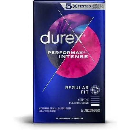 Durex Performax Intense Ribbed Dotted Condoms