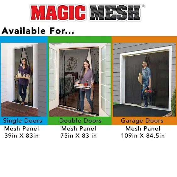 Magic Mesh Hands-Free Magnetic Screen Door