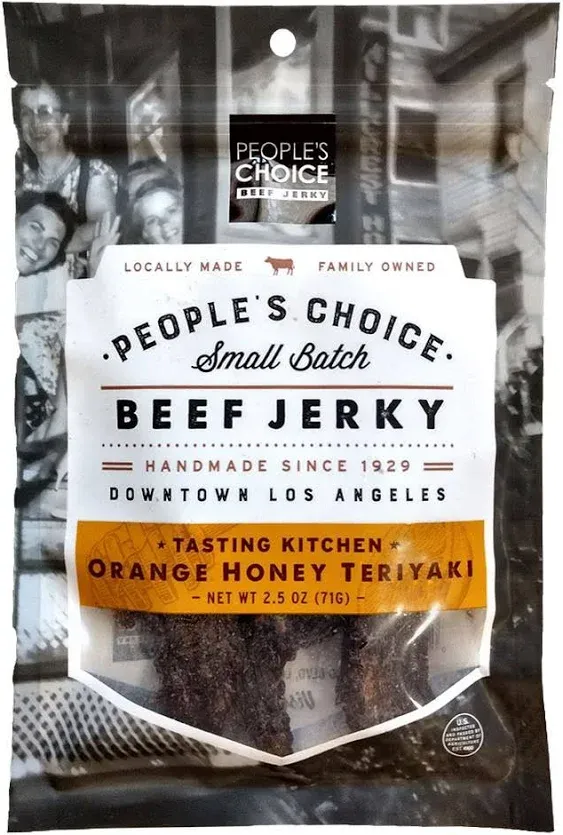 "People's Choice Orange Honey Teriyaki Small Batch Beef Jerky, 2.5-oz"