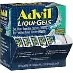 Advil Liqui-Gels Pain Reliever/Fever Reducer, Capsules - 2 pack, 100 count