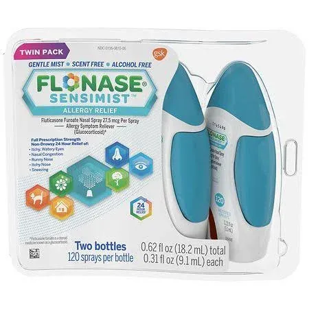 Flonase Sensimist Allergy Relief Nasal Spray - 0.31 fl oz x 2 pack