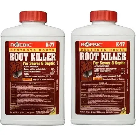 Roebic Laboratories K-77 Root Killer, 32oz (1, 2 Pack