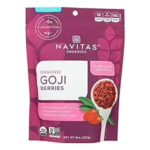 Navitas Goji Berries Organic 8 Ounces (12-Pack)