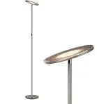 Brightech Sky LED Torchiere Super Bright Standing Floor Lamp Brushed Nickel