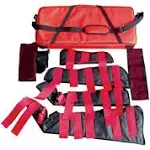 LINE2design Heavy Duty Emergency Fracture Immobilization Arm and Leg Care Splints with Carrying Case - Red - LINE2design 68230