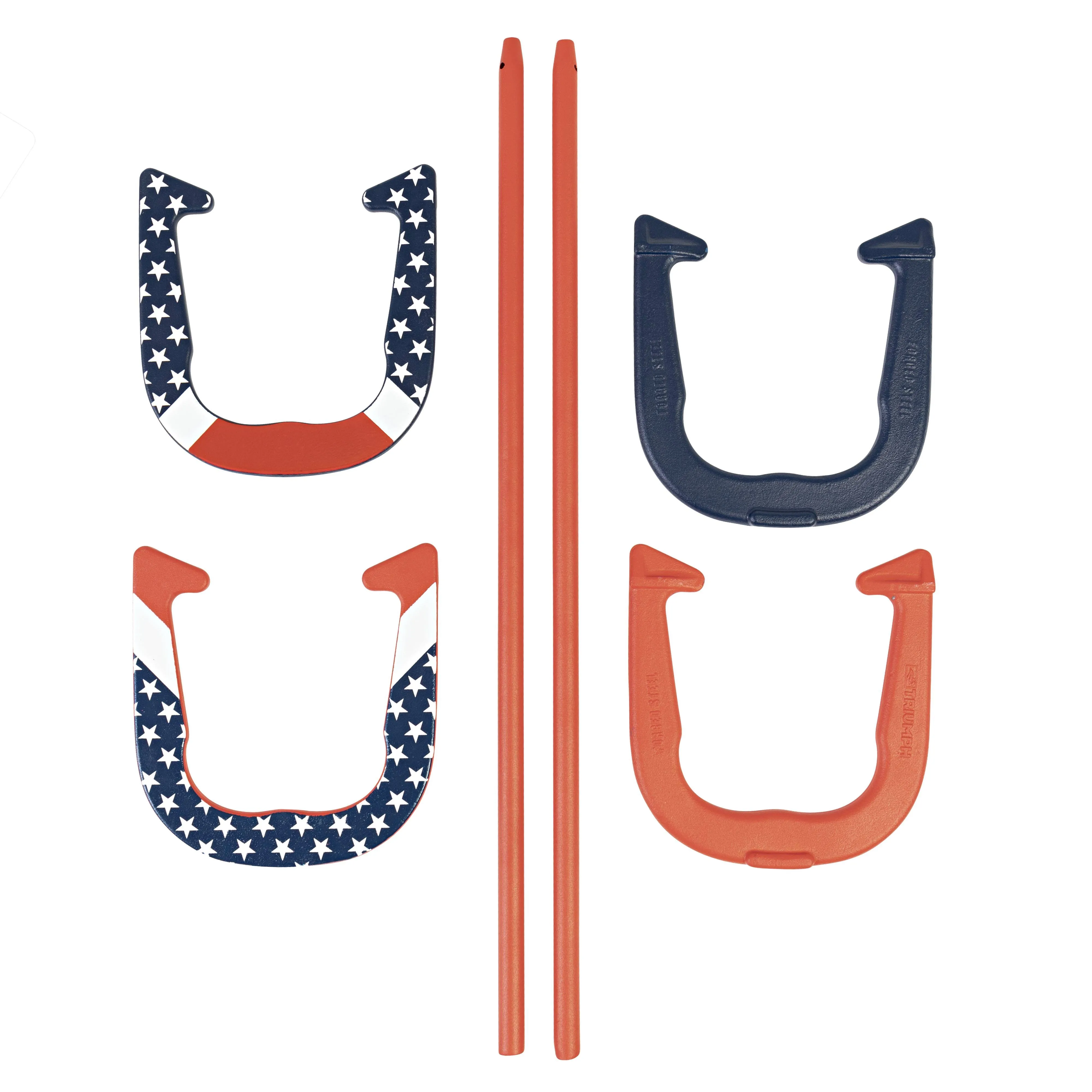 Triumph Patriotic Forged Horseshoe Set