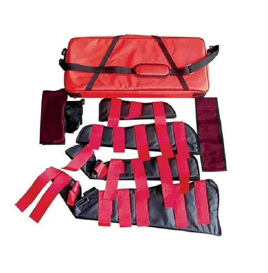 LINE2design Heavy Duty Emergency Fracture Immobilization Arm and Leg Care Splints with Carrying Case - Red - LINE2design 68230