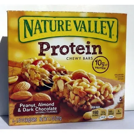 Nature Valley Protein Chewy Bars Peanut Almond & Dark Chocolate