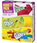 Betty Crocker Fruit Snacks, Fruit Roll-Ups, Fruit By The Foot and Fruit Gushers, Variety Snack Pack, 16 Pouches