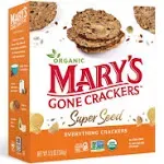 Mary's Gone Crackers Organic Gluten Free Super Seed Everything - 5.5 oz box