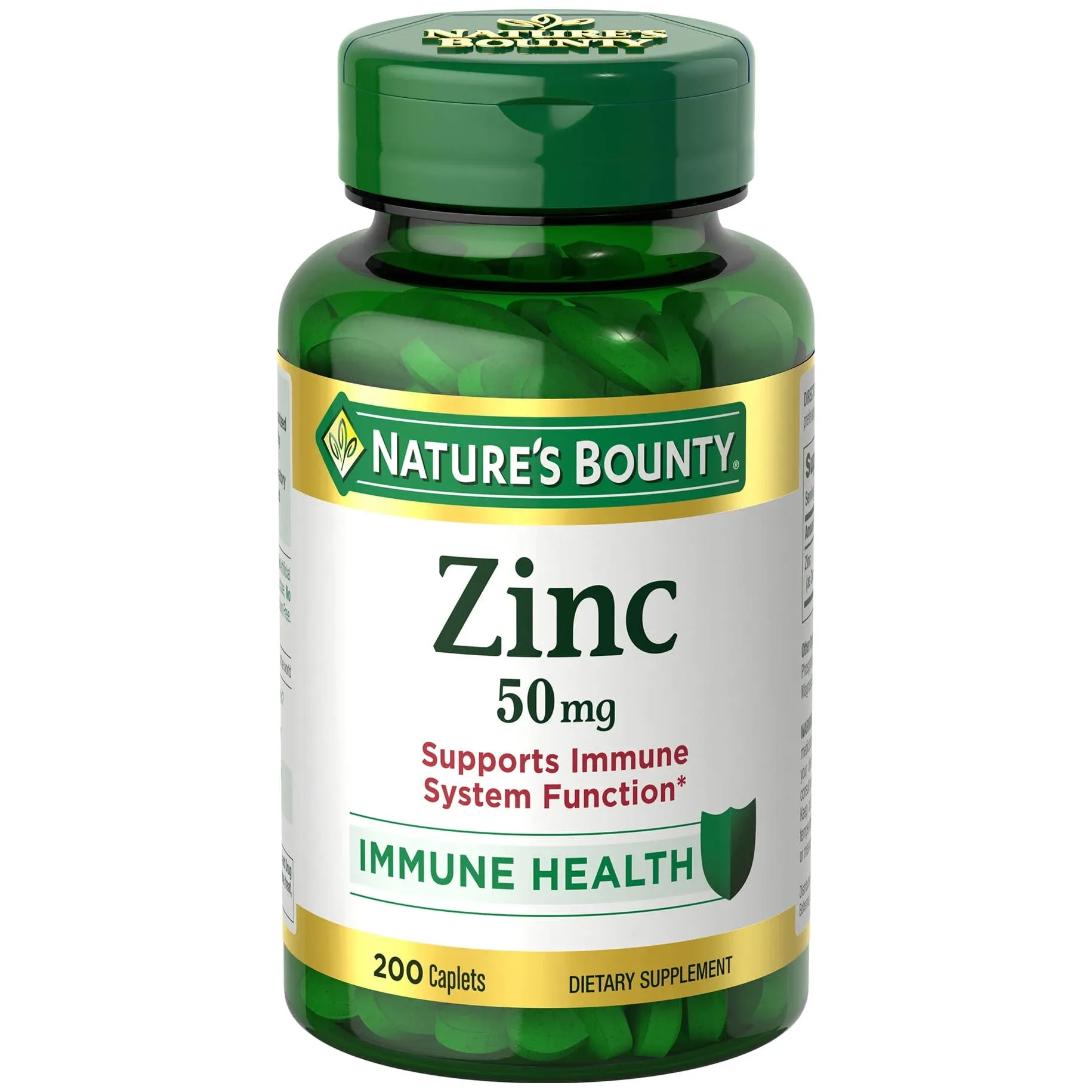 Nature's Bounty, Zinc, 50 mg, 200 Caplets