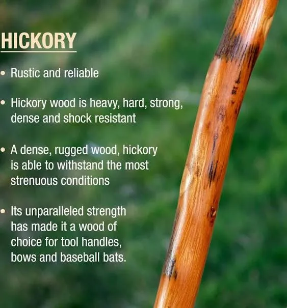 Brazos Free Form Hickory Walking Stick