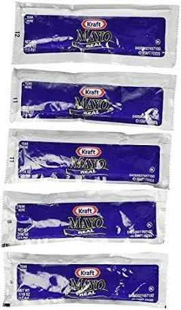 Kraft Mayo Real Mayonnaise (0.44 oz. Packets, 200 Ct.)