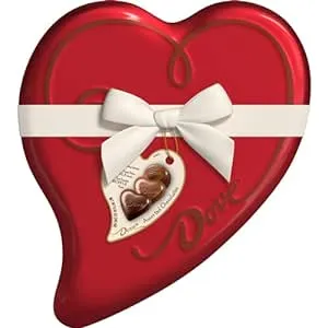 DOVE Assorted Truffle Valentine's Day Heart Tin, 8.55 oz