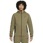 Nike Tech Fleece Windrunner Zip Hoodie Medium Olive/ Black