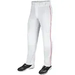 Champro Adult Mens Pro Weight Knicker Baseball Pants white with Red Piping 2XL