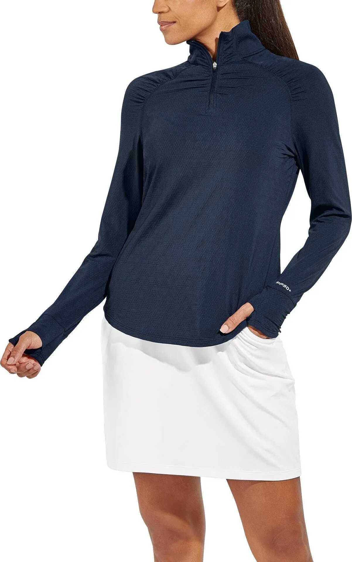 Coolibar UPF 50+ Women's Arabella Quarter-Zip - Sun Protective