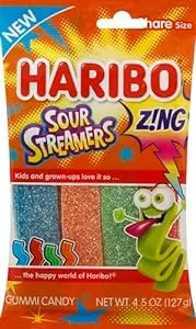 Haribo Gummies 3.6oz Sour Streamers