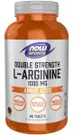 Now Foods L-Arginine 1000 mg Double Strength, 180 Tablets