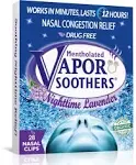 Vapor Soothers Nasal Dilator Clips, Instant Nasal Congestion Relief, Nighttime Lavender, 28 Count, Drug Free