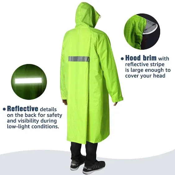 Anyoo Waterproof Rain Poncho Bike Bicycle Rain Capes Lightweight Compact Reusable for Adults