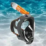 Ocean Reef Aria QR+ Full Face Snorkeling Mask Black / Medium / Large