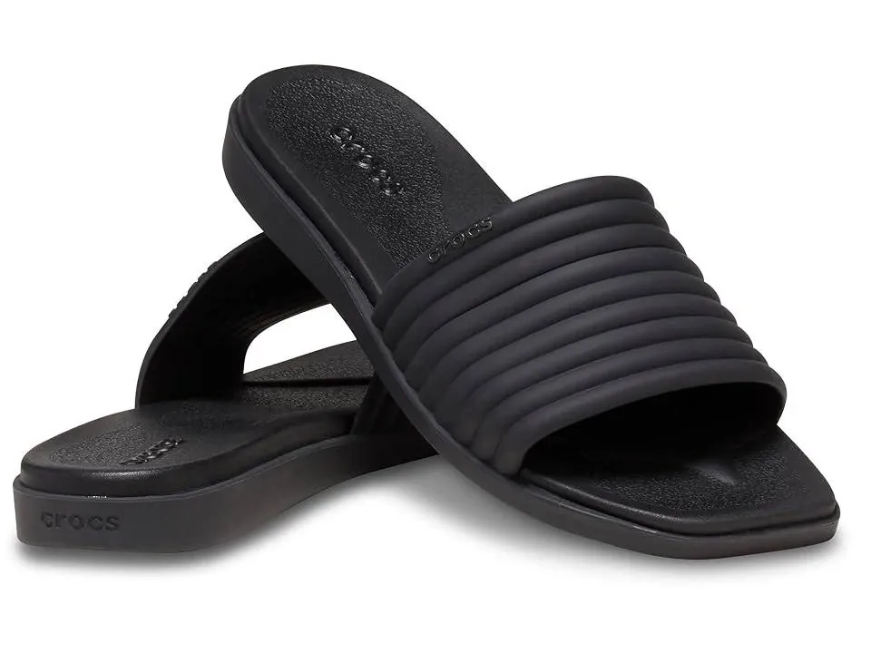 Crocs Women's Miami Slide, Black, W9