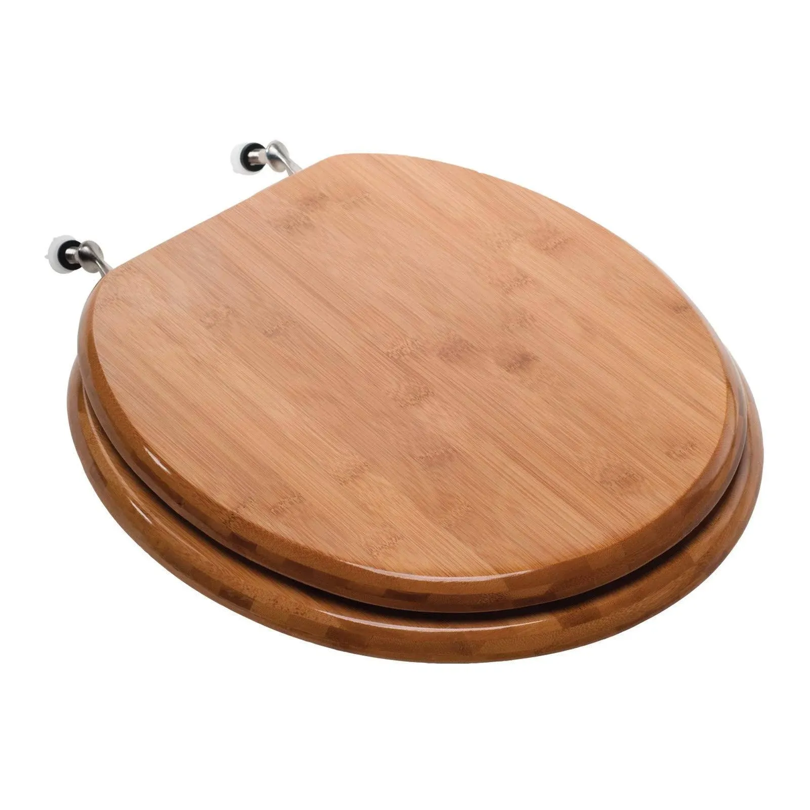 Comfort SEATS C3B2R220BN Toilet Seat Round Rattan Bamboo