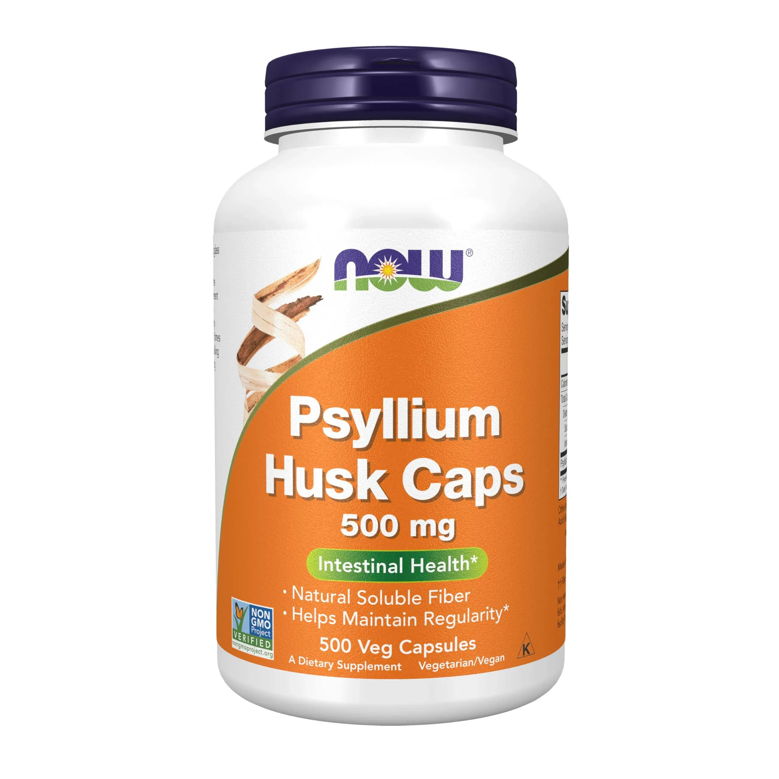 Now Foods Psyllium Husk 500 MG - 500 Capsules