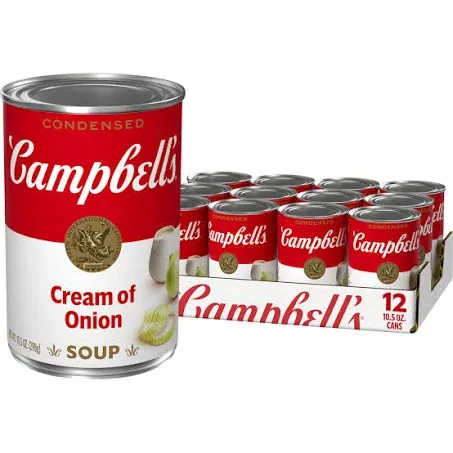 Campbell's Condensed Cream of Onion Soup, 10.5 oz Can (12 Pack)