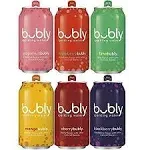 bubly Sparkling Water, 6 Flavor Variety Pack, 12 fl oz Cans (18 count)