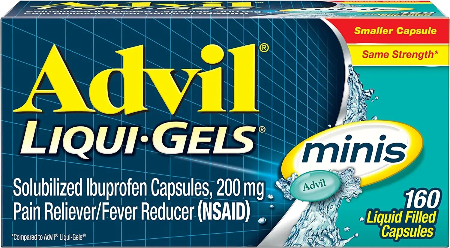 Advil Liqui-Gels Minis Liquid Filled Capsule - 160 count