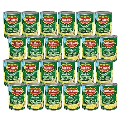 Del Monte Golden Sweet Cream Style Corn, 14.75 oz - Case of 24