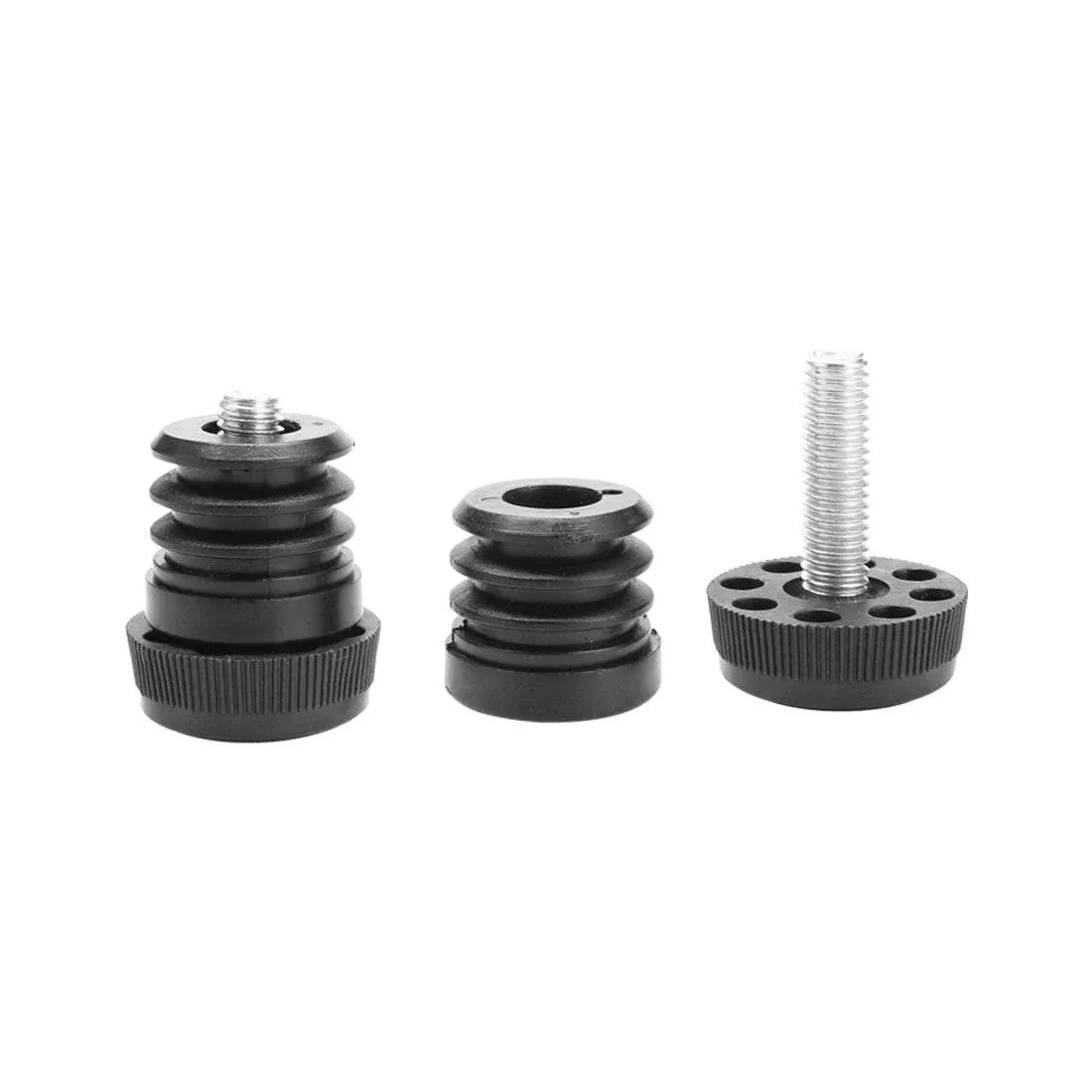 Uxcell Leveling Feet 1" 25mm OD Round Insert Furniture Adjustable Leveler 2 Sets ...