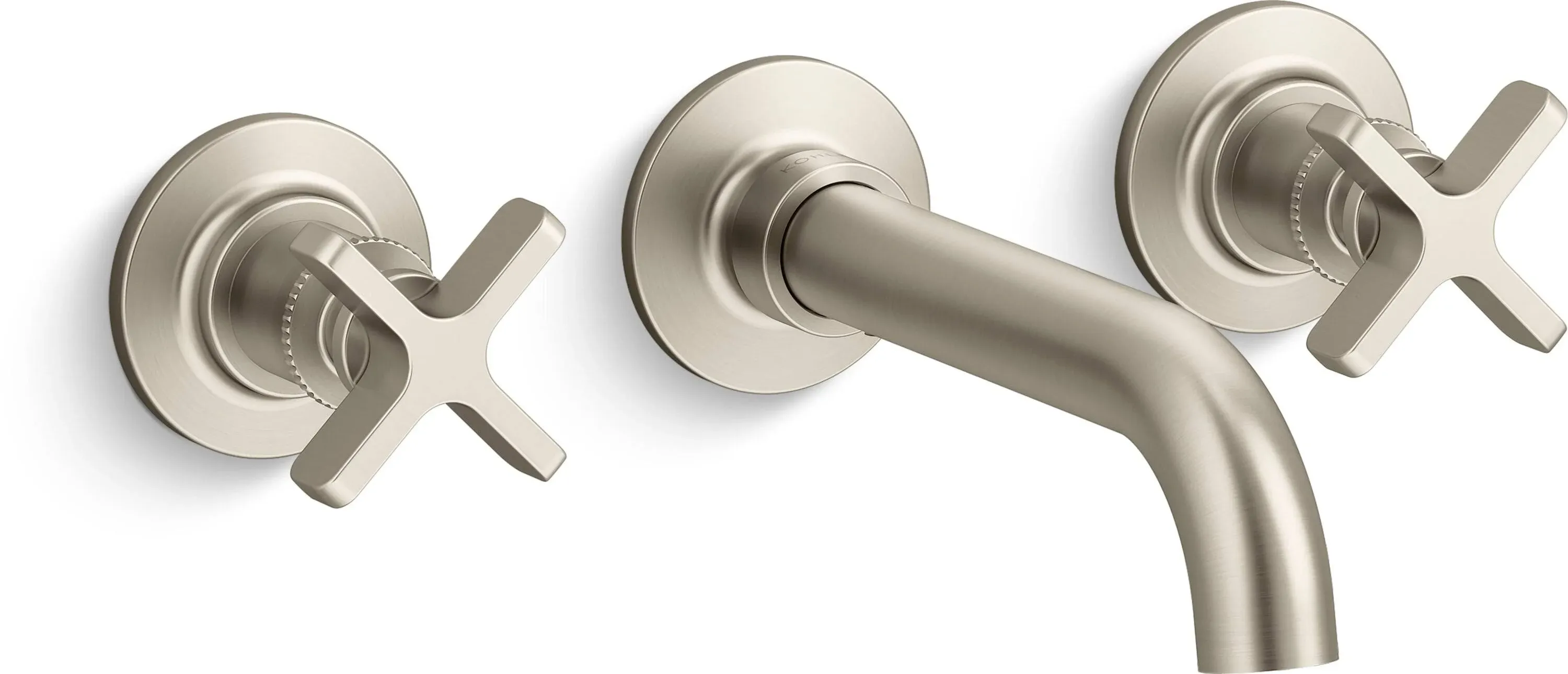 Kohler K-T35909-3 Castia by Studio McGee Wall-Mount Bathroom Sink Faucet Trim, 1.2 GPM - Vibrant Brushed Nickel