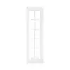 EightDoors 80" x 24" 10-Lite French Clear Glass White Prefinished Solid Wood Core Door