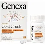 Genexa Cold Crush, Homeopathic, Acai Berry, Chewable Tablets - 60 chewable tablets