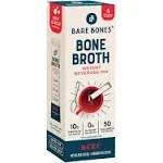 Bare Bones Bone Broth Mix, Beef - 4 pack, 15 g packets