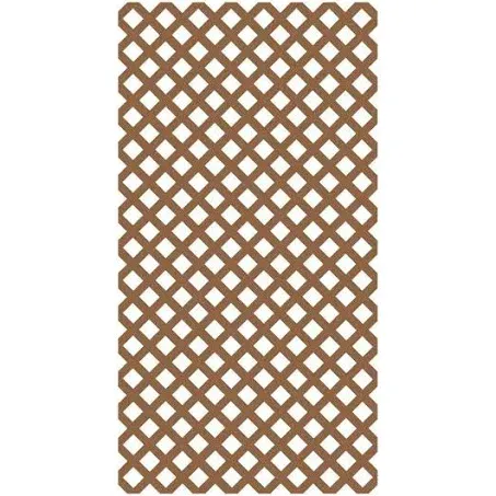 Veranda 73004023 4 ft. x 8 ft. California Redwood Garden Vinyl Lattice