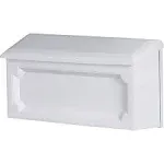 Windsor Plastic Wall Mount Mailbox, WMH00WAM, White, Small Capacity