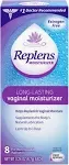 Replens Long Lasting Vaginal Moisturizer, 8 ct, 0.24 oz, 4 Pack