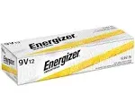 Energizer Battery EN22 Industrial 9 Volt Alkaline Pack of 12