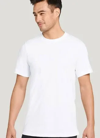 Jockey Made in America 100% Cotton Crew Neck T-Shirt - 2 Pack in White