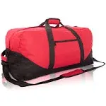 DALIX 25" Big Adventure Large Gym Sports Duffle Bag (Black Grey Navy Blue Red Camo)