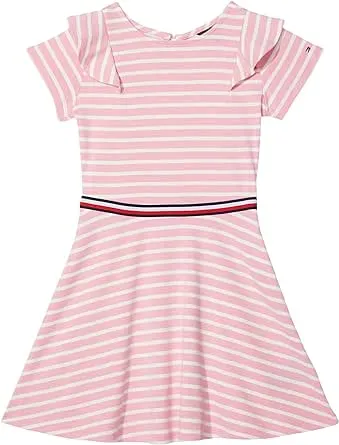 Tommy Hilfiger Girl's Short Sleeve Striped Dress