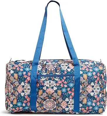 Vera Bradley Women's Ripstop Packable Duffel, Tranquil Medallion, One Size