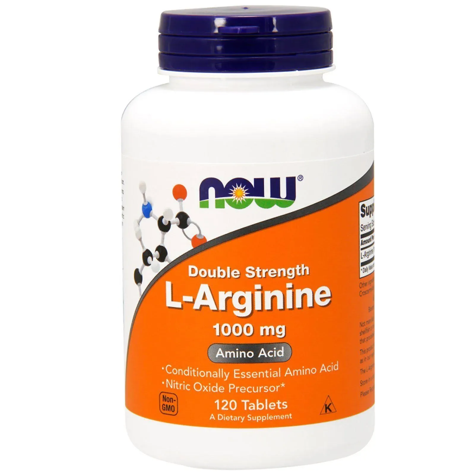 Now Foods, L-Arginine, Double Strength, 1,000 mg, 120 Tablets